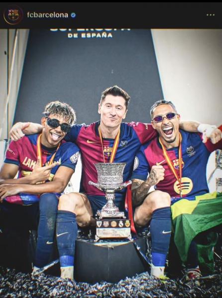 巴萨32皇马夺西超杯冠军：补时三球狂飙拉菲尼亚双响绝杀