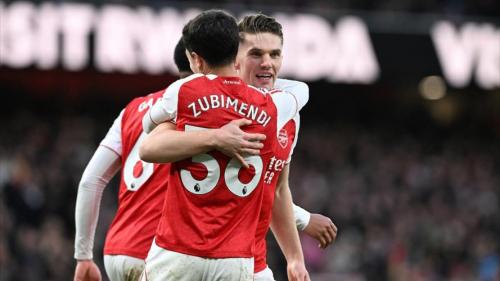 英超第25轮：阿森纳30桑德兰视频集锦苏比门迪破门哲凯赖什双响