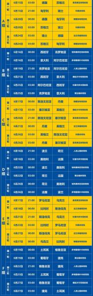 2025欧洲杯全部赛程，男蓝欧洲杯2025赛程时间表？